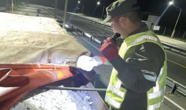 Gendarmeria incautó en San Juan un cargamento de yeso riojano valuado en 131 millones