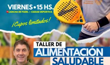 Realizarán jornada de pádel metabólico y taller de alimentación saludable en la Ciudad Deportiva