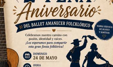 El Ballet Amanecer Folclórico celebra su 2° Peña Aniversario con música, danza y tradición