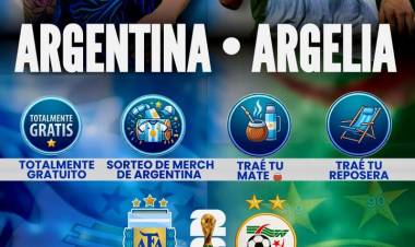 Invitan a vivir el debut de Argentina en el Mundial 2026 con una transmisión en pantalla gigante