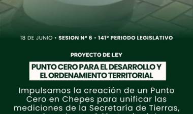 Impulsan la creación de un Punto Cero geográfico y catastral para el departamento Rosario Vera Peñaloza