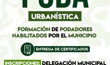 El Totoral ofrece un taller de poda urbanística con certificación habilitante