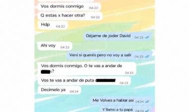 Una profesora denunció a su expareja por amenazas y hostigamiento y expuso mensajes en redes sociales