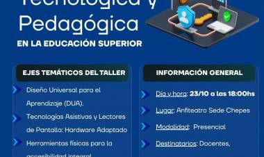La Sede Regional Chepes realizará una jornada sobre inclusión y accesibilidad en la educación superior