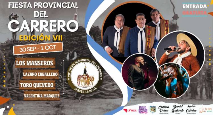 Chepes: Grilla completa del Festival Provincial del "Carrero 2022".