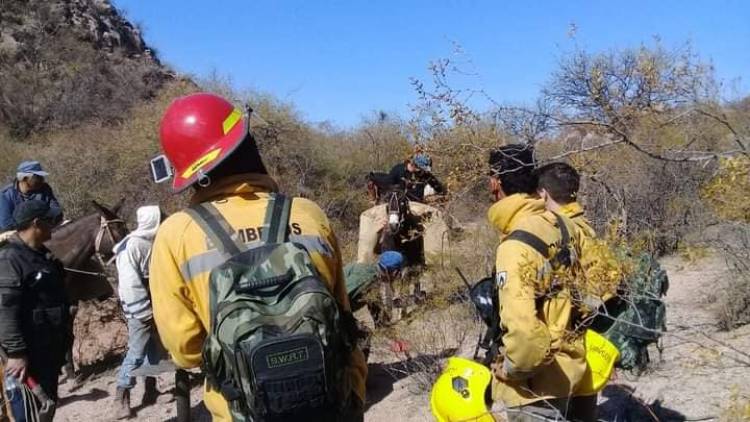 Chepes: Se registraron incendios en sierras Villa Casana.