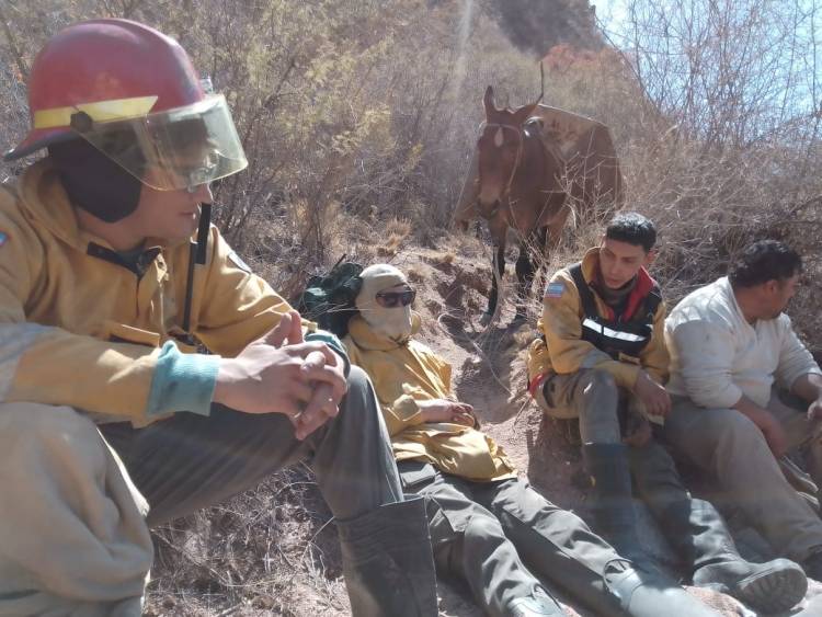Chepes: Se registraron incendios en sierras Villa Casana.