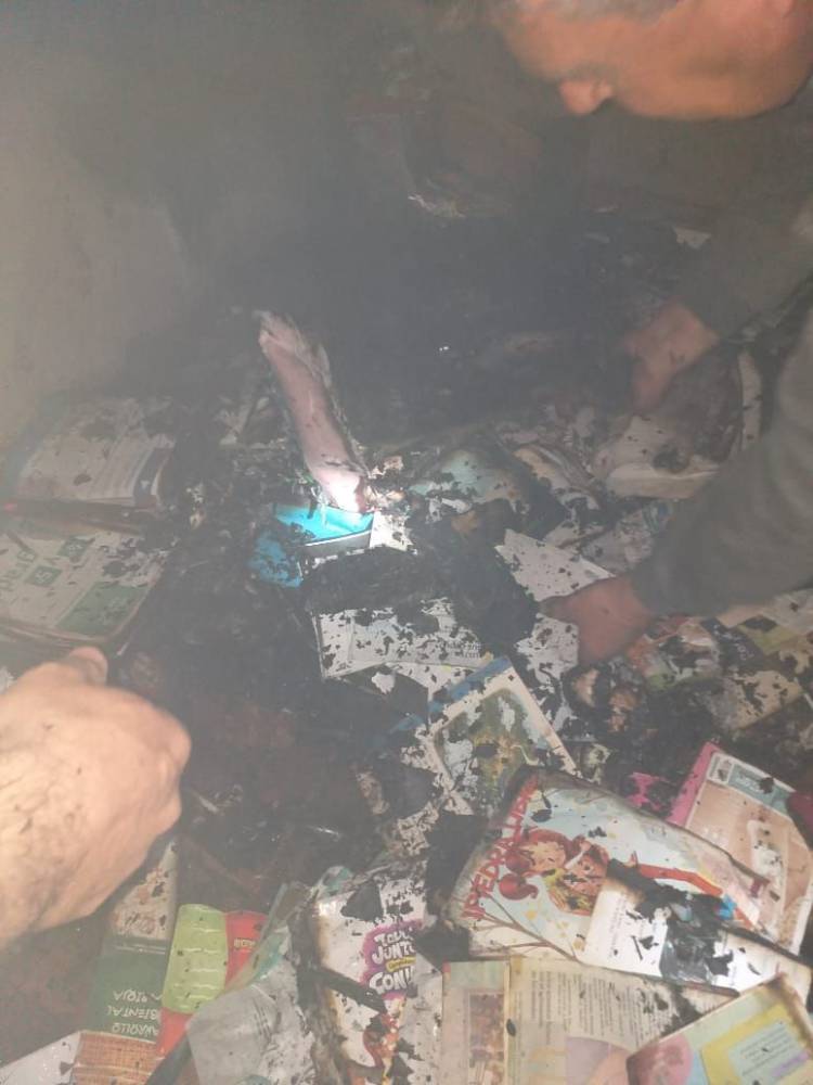 Milagro: Se Incendió una casa en el Barrio La Pampa.