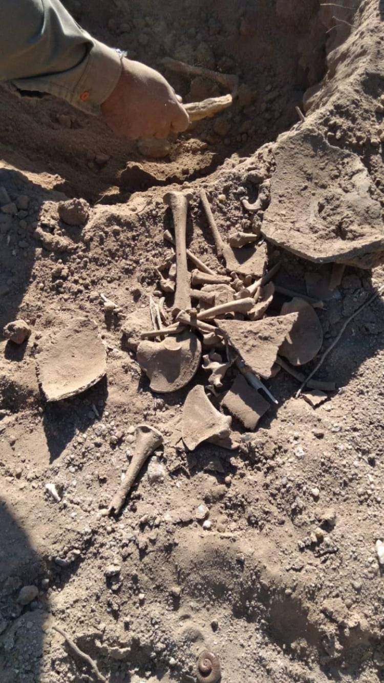 En la localidad de Chelcos: Se encontraron restos fósiles que serian Prehispánicos.
