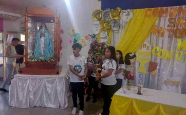 A todas las comunidades de Chepes: Comenzó la vista de la patrona Inmaculada Concepción.