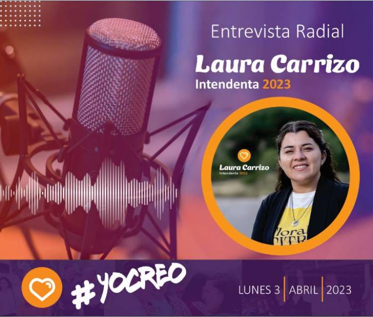 Chepes: Entrevista radial a la Candidata a Intendenta Laura Carrizo 03/04/23.