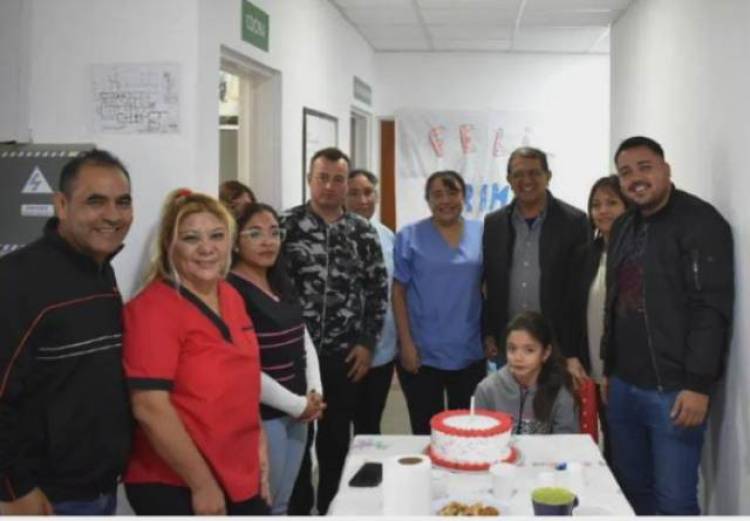 Con Antonio “Flecha “Godoy celebran el primer aniversario del Servicio de Hemodiálisis.