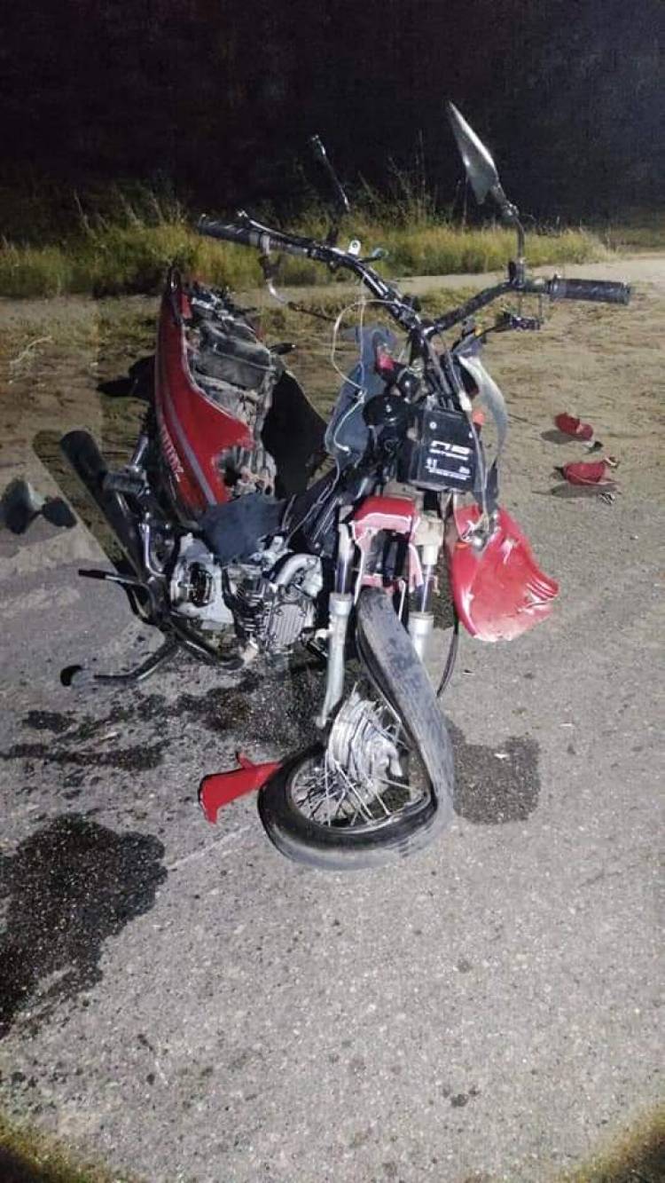 Chepes: Dos heridos en un choque entre motocicletas en Camino del Peregrino. 