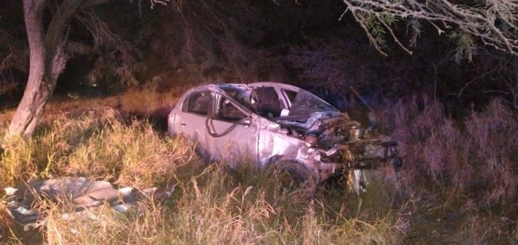 La Rioja: volcó un automóvil en Ruta Nacional N°38 y el conductor fue hospitalizado.