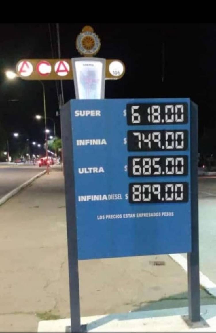 YPF subió el precio de sus combustibles