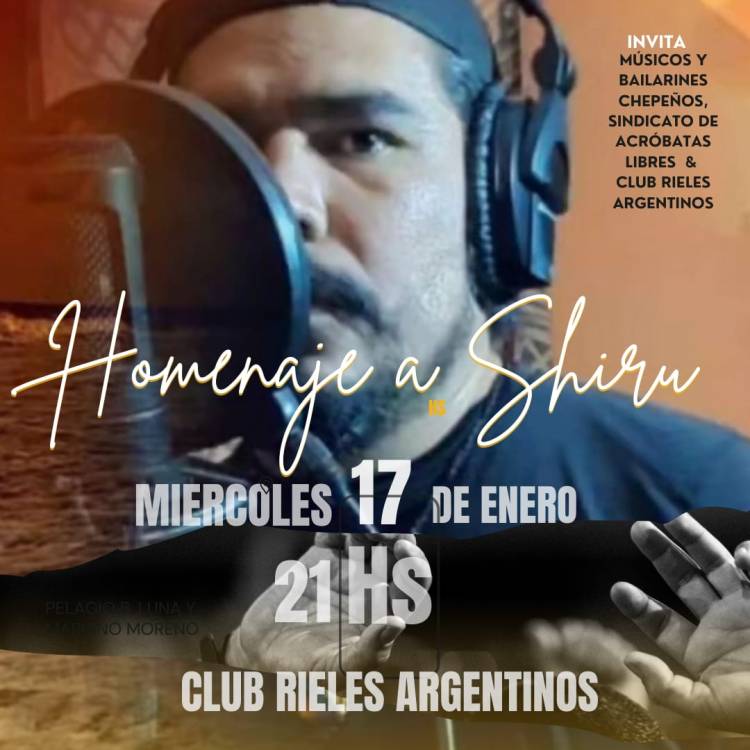 Chepes: realizarán un homenaje a Shiro Bruna en el Club Rieles Argentinos