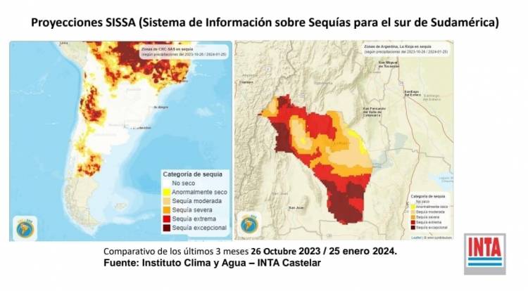 Según informe del INTA: Más de 1 millón 100 mil hectáreas son afectadas por la sequía extrema en Los Llanos y Capital