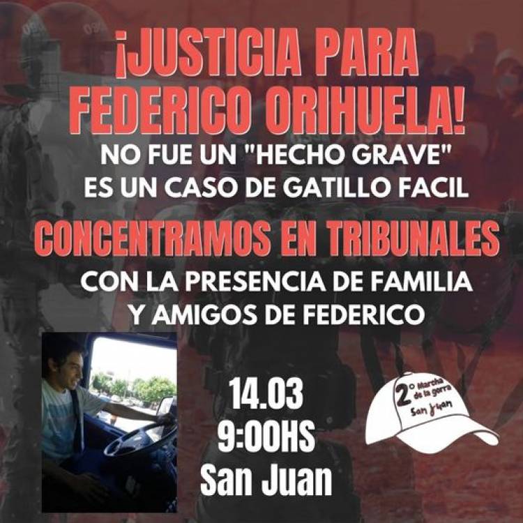 Chepes: harán marcha pidiendo justicia por Federico Orihuela