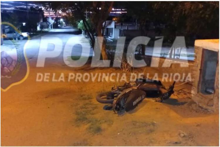 Chamical: Un joven sufrió heridas tras caer de su moto