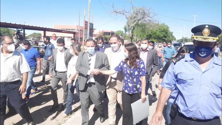 Quintela visita Chepes por los 138º Aniversario del Dpto. Rosario Vera Peñaloza