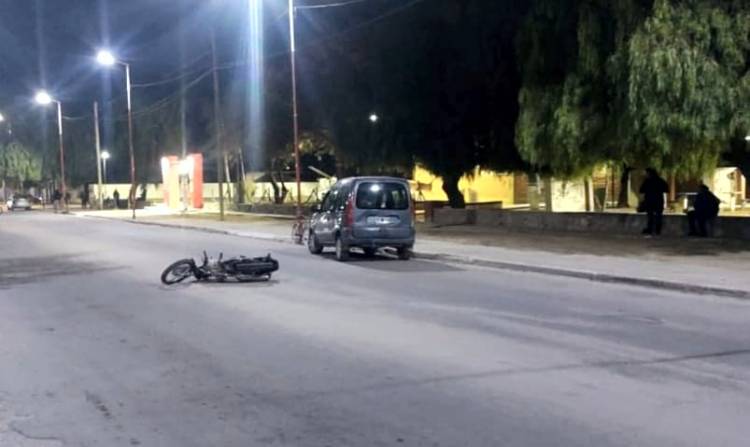 Chepes: accidente de tránsito por calle Belgrano