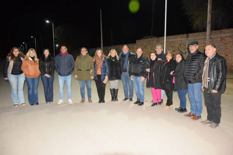 Chepes: Inauguración de iluminación led por calle Joaquin Victor Gonzalez