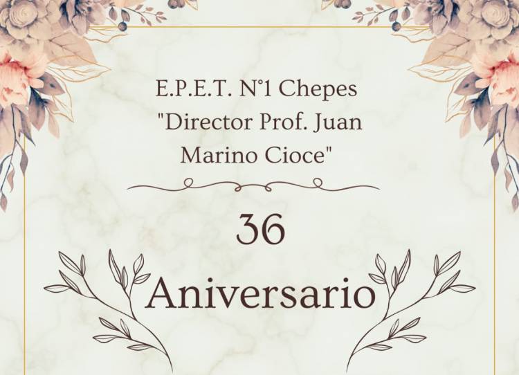 La E.P.E.T. N°1 de Chepes Festeja un nuevo aniversario