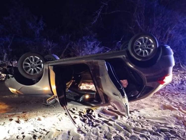 Chamical: Volcó un auto en cercanías a la Aguadita