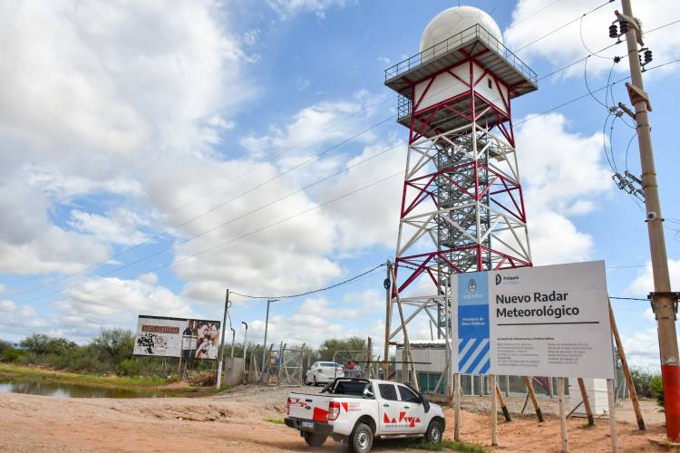 El radar meteorológico de La Rioja comenzó a emitir señales al Servicio Meteorológico Nacional