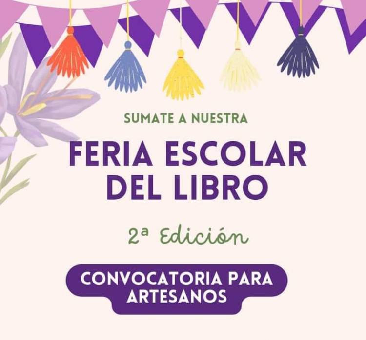 Desiderio Tello: Convocatoria para artesanos para participar en la 2º edición de la Feria Escolar del Libro