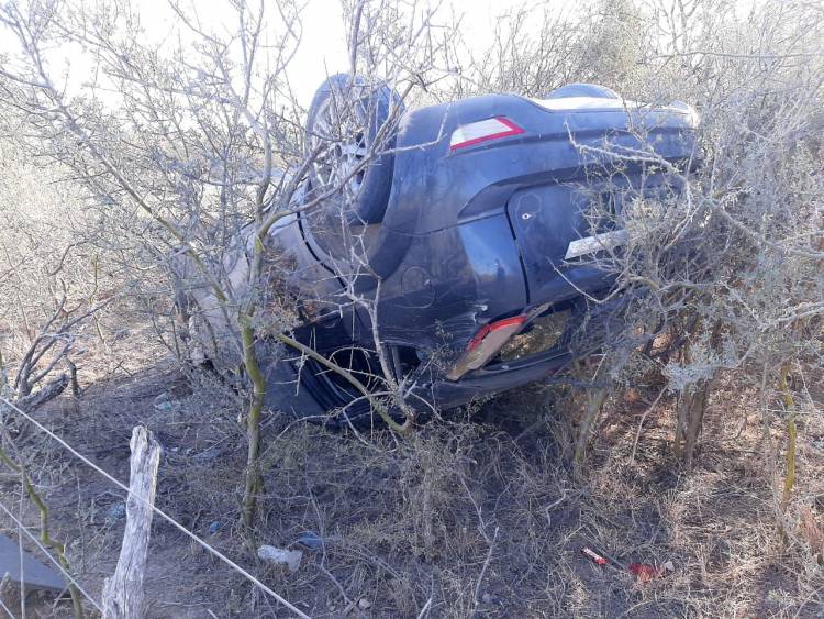 Vuelco de un automóvil en Ruta Provincial N°29