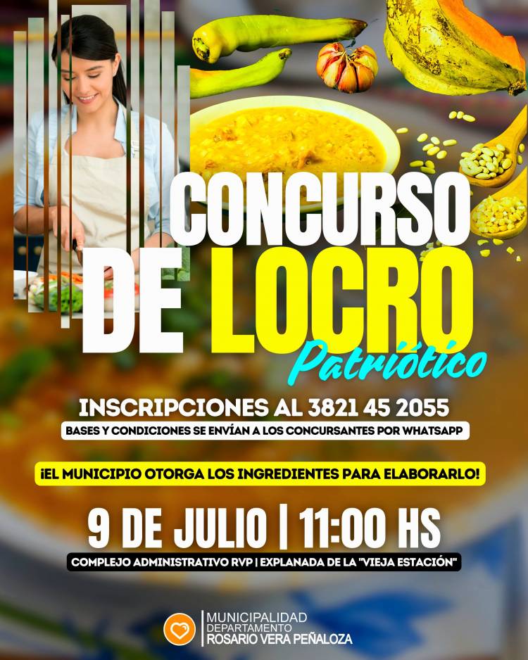 Chepes: Gran Concurso de Locro Patriótico organizado por el municipio local