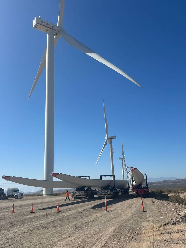 Parque Arauco sigue creciendo con la llegada de componentes para los nuevos aerogeneradores 