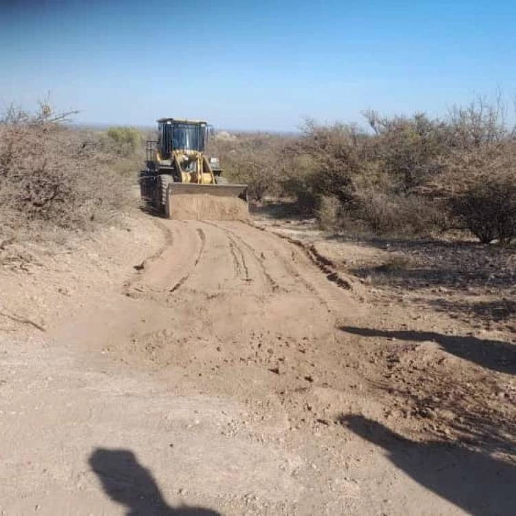 Trabajos de reparación de caminos en el interior departamental