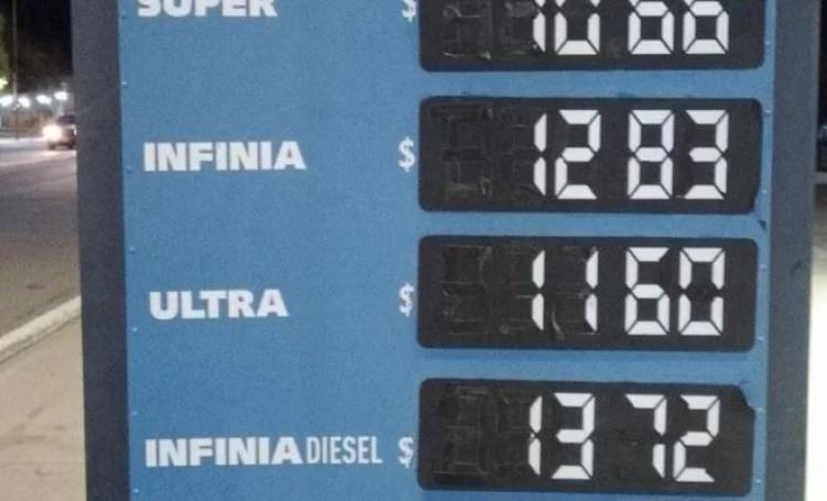 Suba de combustibles en agosto, también en las estaciones de servicio de Chepes