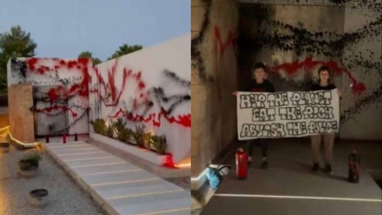 Vandalizaron la mansión de Messi en Ibiza: el duro mensaje que dejaron