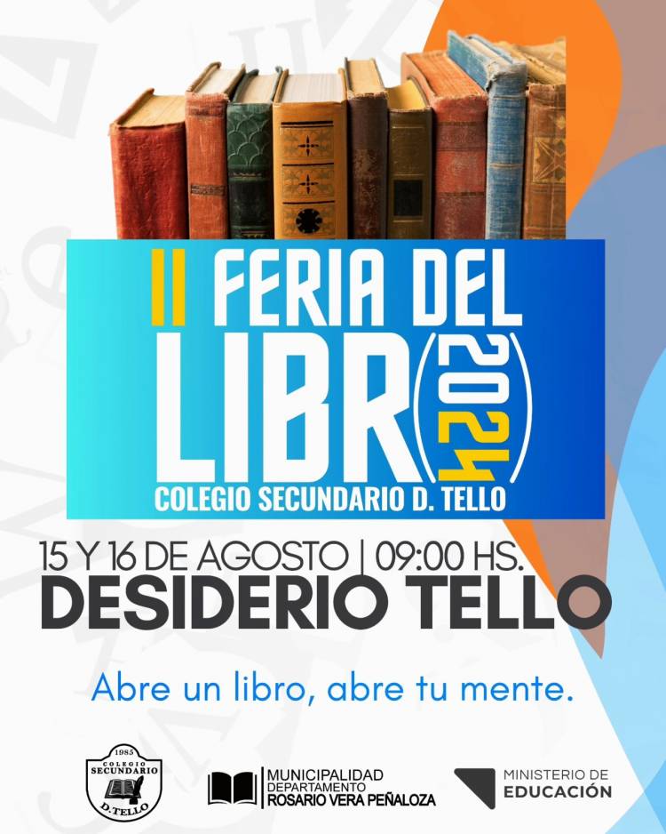 2º Edición de la Feria Escolar del Libro en el colegio secundario Desiderio Tello