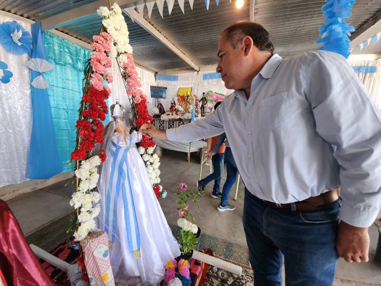 Celebración de la fiesta patronal de la Virgen de la Merced en El Totoral 