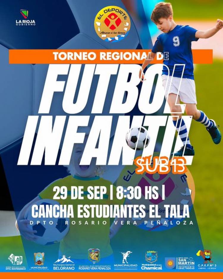 Chepes: Nueva fecha del Regional de Fútbol Infantil "El Deporte Abraza los Llanos"