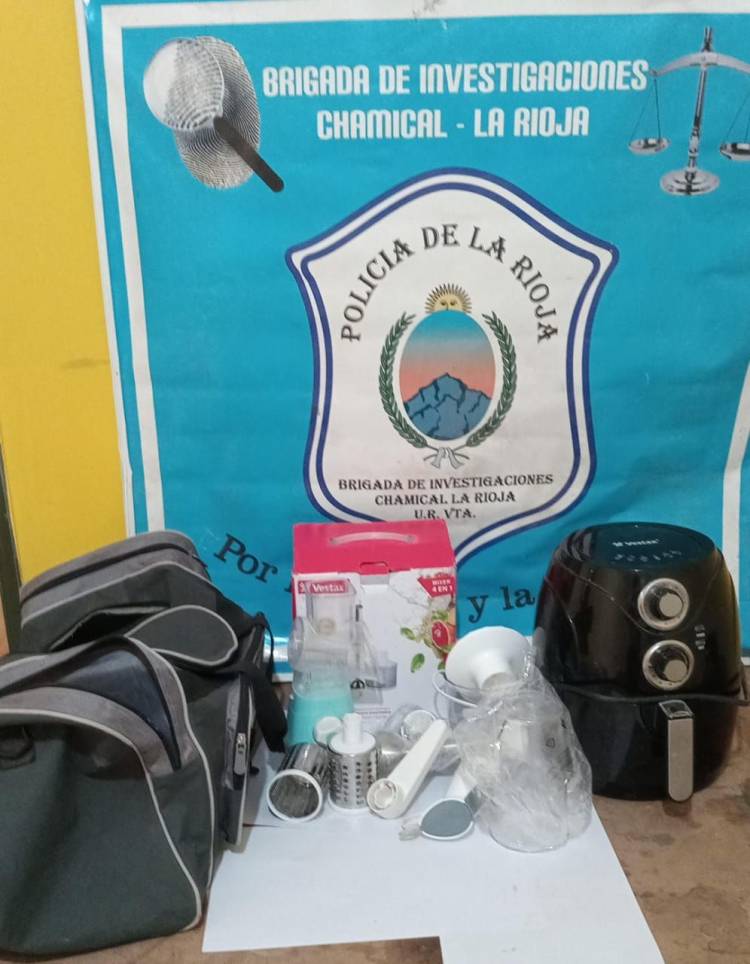 Chamical: Policía recupera elementos que habían sido robados