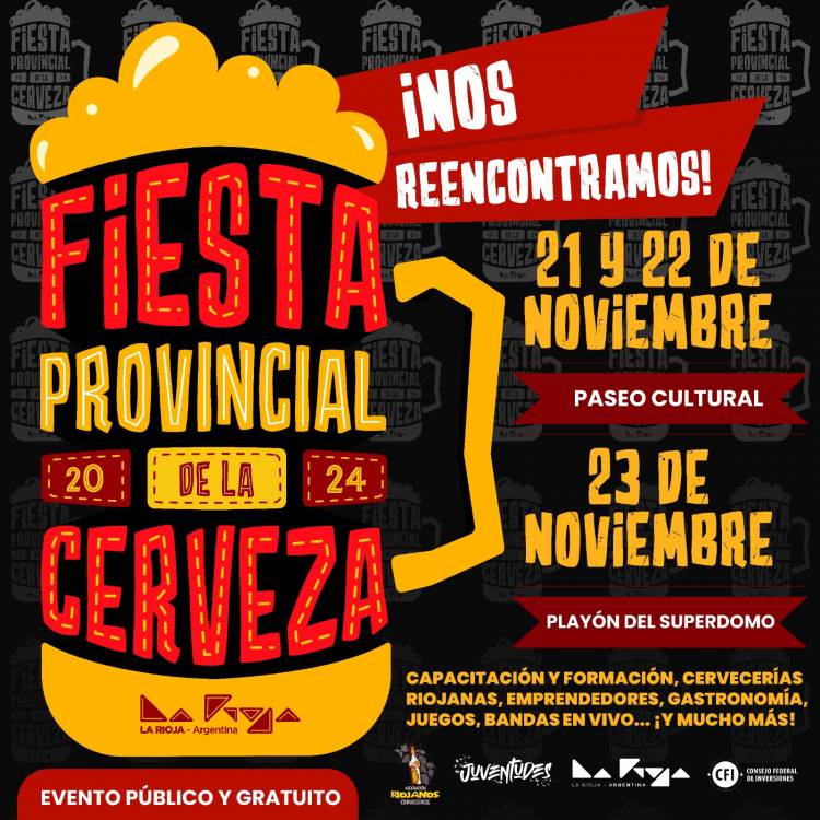 Fiesta Provincial de la Cerveza: La Rioja celebra su mayor evento cervecero en su cuarta edición