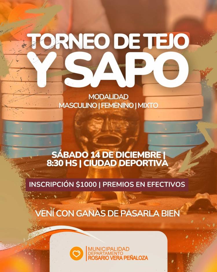 Chepes: Torneo de Tejo y Sapo en la Ciudad Deportiva