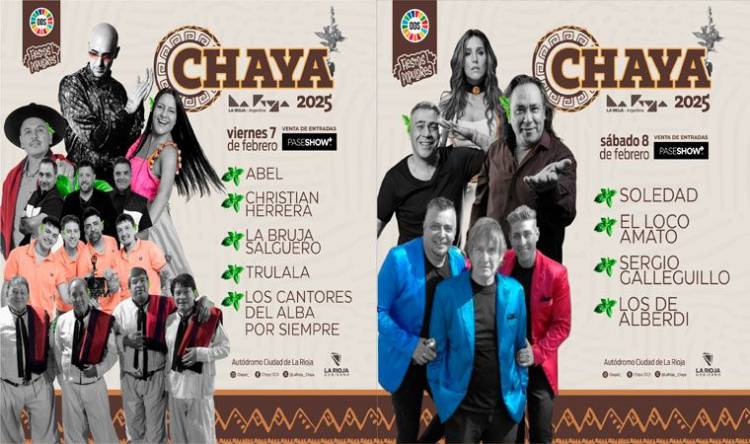 Chaya 2025: Se agotaron las plateas a precio promocional para la primera noche