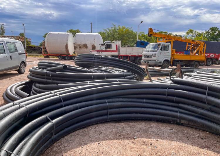 El Gobierno de La Rioja avanza en la construcción de una nueva obra para mejorar el servicio de agua en Ulapes