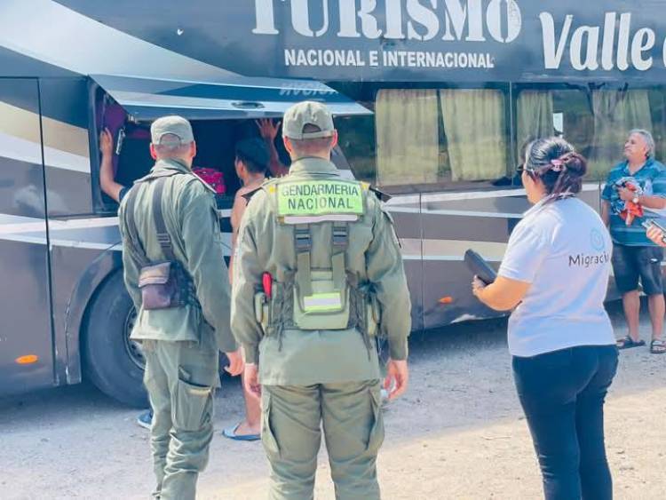 Operativo de control migratorio en talamuyuna