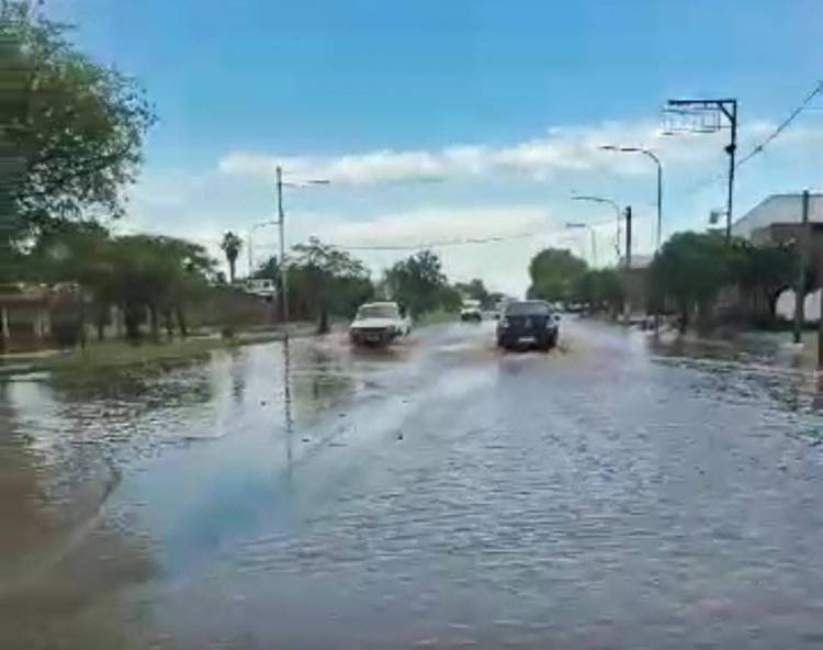 Las intensas precipitaciones en Chepes causaron serios problemas