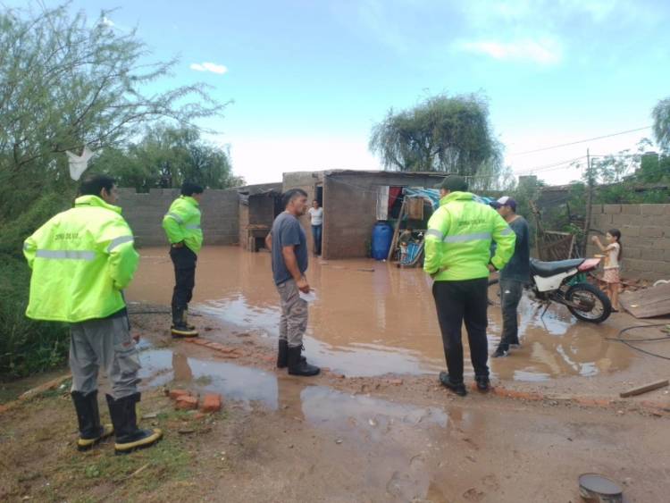 Chepes: El COEM detalló el informe de asistencia ante los daños por fuertes precipitaciones