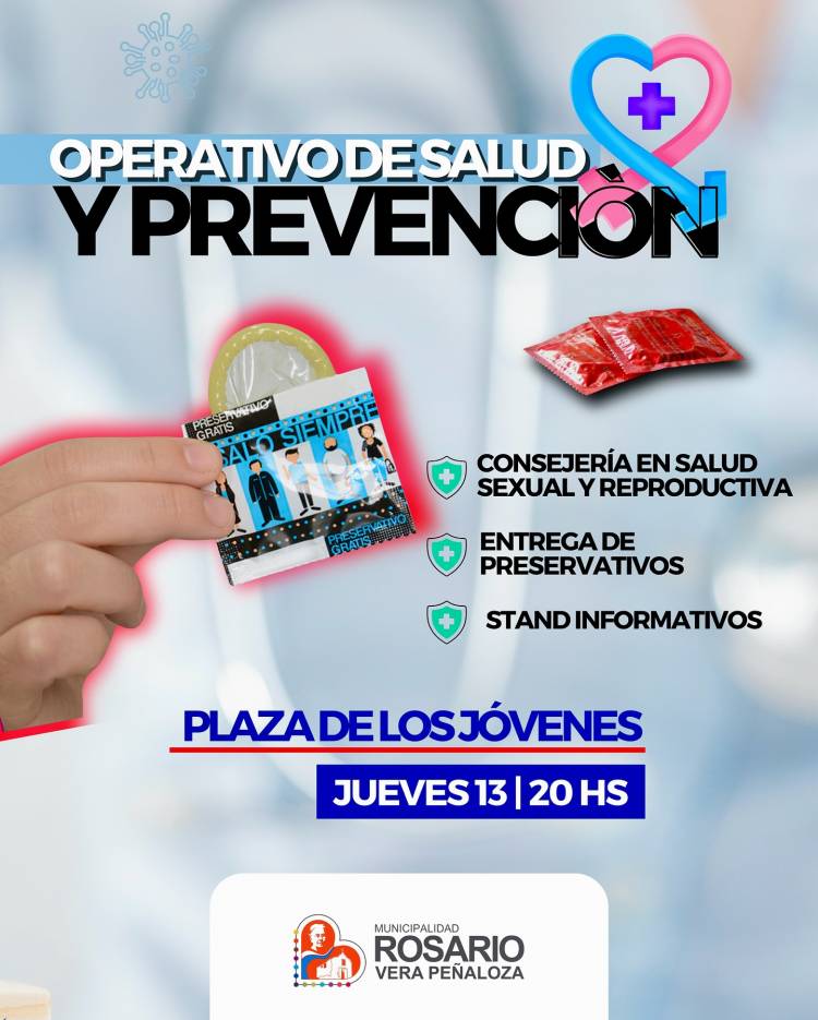 Chepes: Operativo "Cuidate, informate y prevení" en la Plaza de los Jóvenes