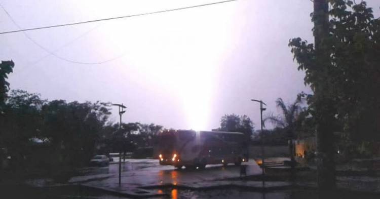 Se registró una tormenta que afectó a los distritos y parajes al Este del departamento Chamical