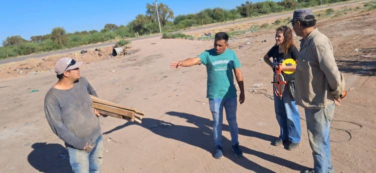 Basurero Municipal: inicio de los trabajos para el cierre perimetral y puesto de seguridad